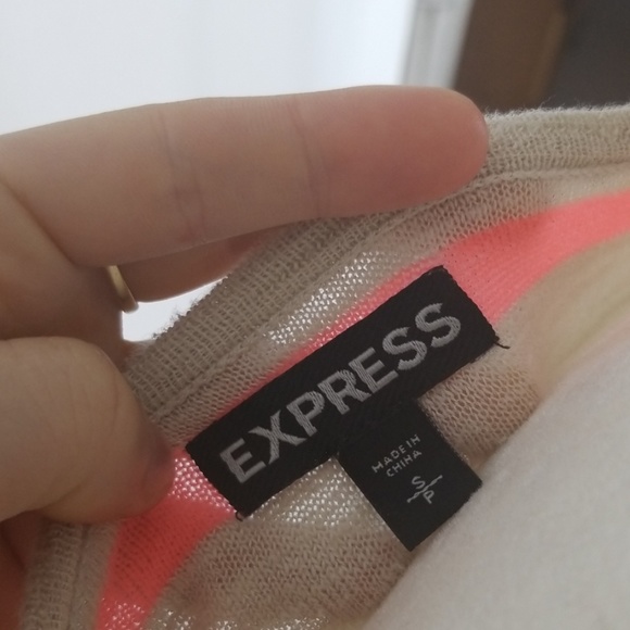 Express 3/4 Striped Shirt With Tapered Waist - Picture 5 of 7